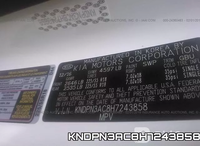 KNDPN3AC8H7243858 фото 9