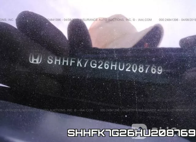 SHHFK7G26HU208769 фото 10