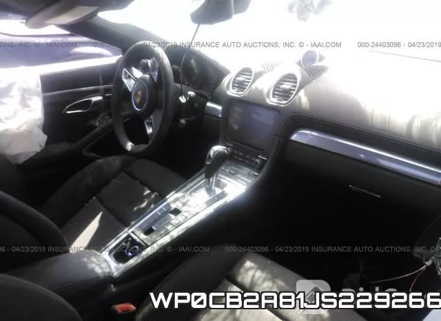 WP0CB2A81JS229266 фото 6