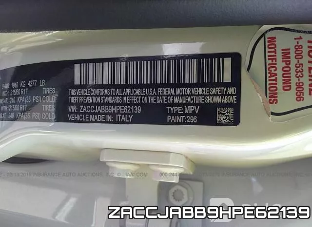 ZACCJABB9HPE62139 фото 10