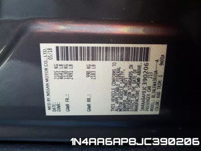 1N4AA6AP8JC390206 фото 2