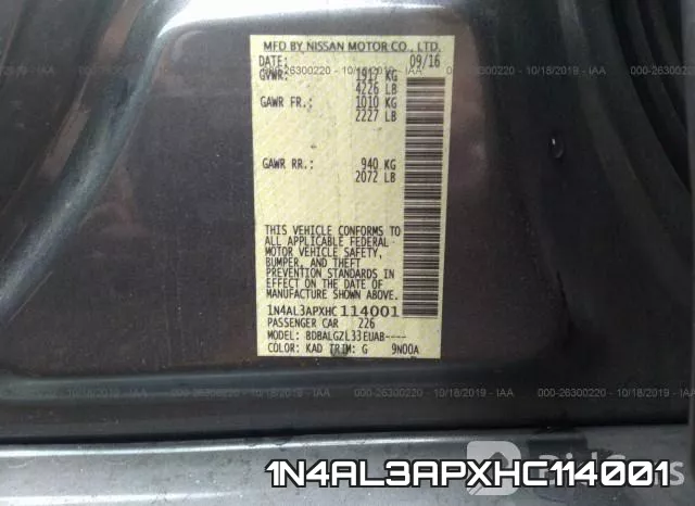 1N4AL3APXHC114001 фото 10