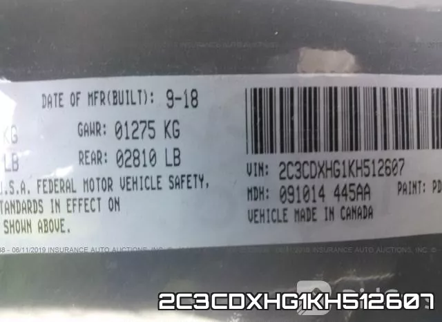 2C3CDXHG1KH512607 фото 10