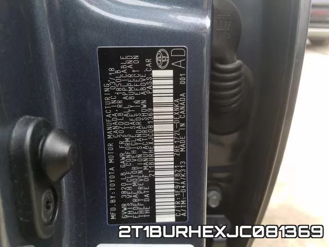 2T1BURHEXJC081369 фото 2