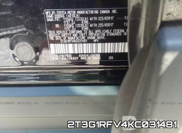 2T3G1RFV4KC031481 фото 10