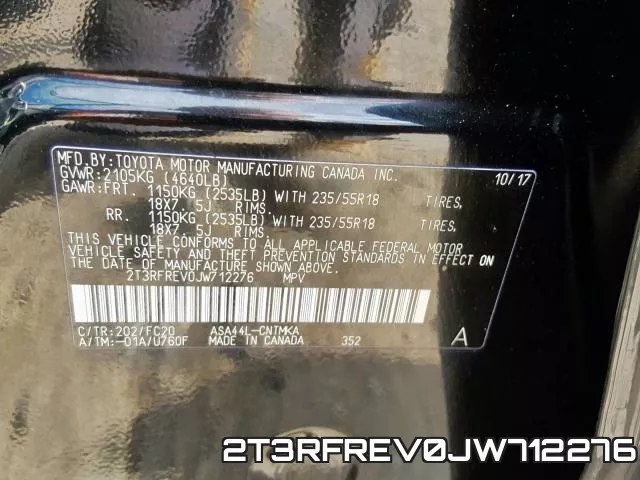 2T3RFREV0JW712276 фото 2
