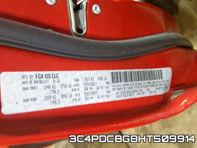 3C4PDCBG8HT509914 фото 2