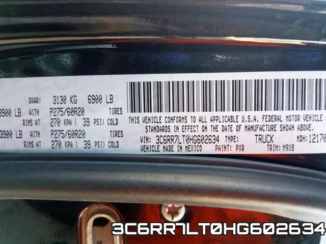 3C6RR7LT0HG602634 фото 2