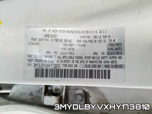 3MYDLBYVXHY173810 фото 2