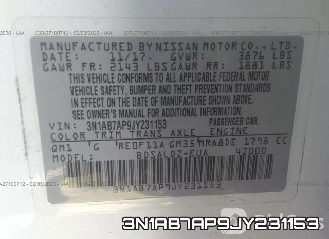 3N1AB7AP9JY231153 фото 10