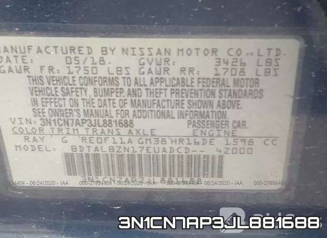 3N1CN7AP3JL881688 фото 10