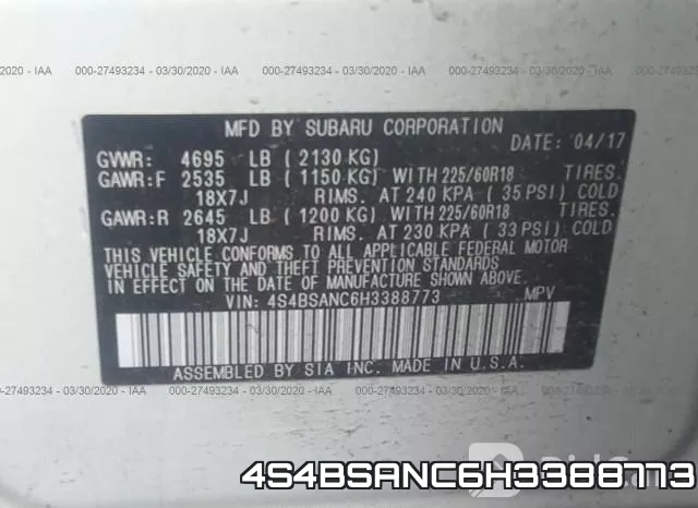 4S4BSANC6H3388773 фото 10