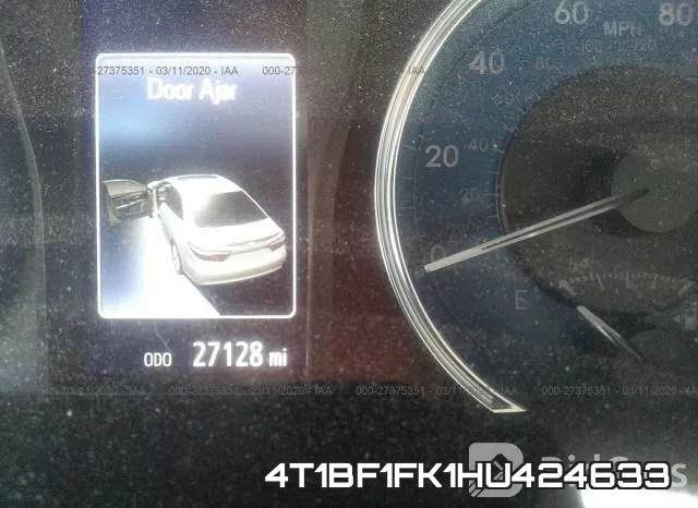 4T1BF1FK1HU424633 фото 8
