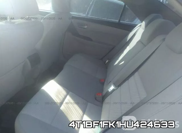 4T1BF1FK1HU424633 фото 9