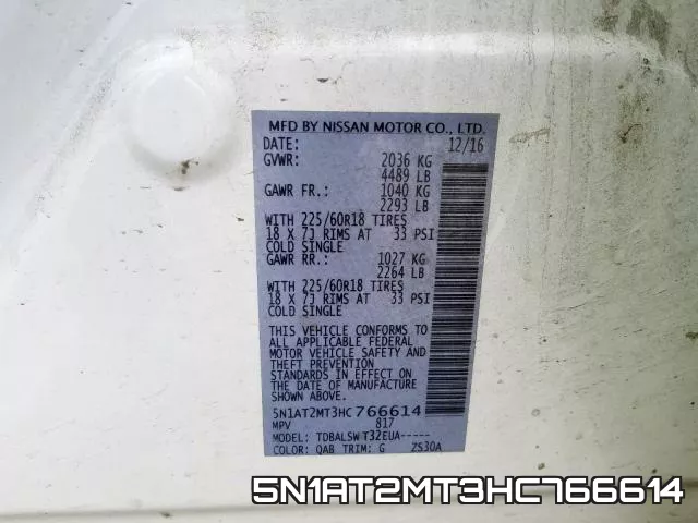 5N1AT2MT3HC766614 фото 2