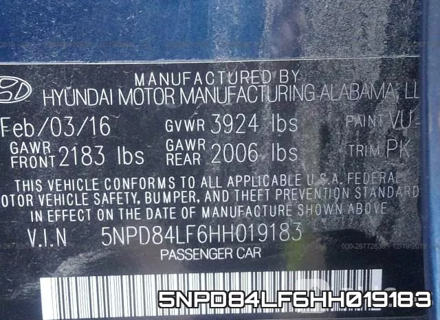 5NPD84LF6HH019183 фото 10