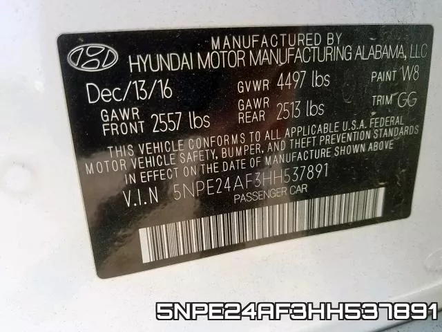 5NPE24AF3HH537891 фото 2