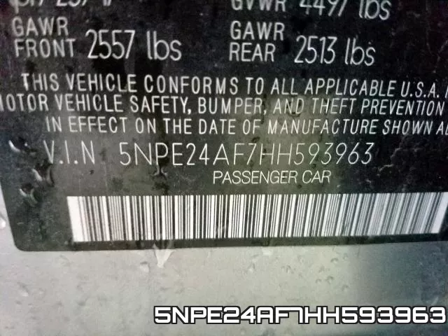 5NPE24AF7HH593963 фото 2