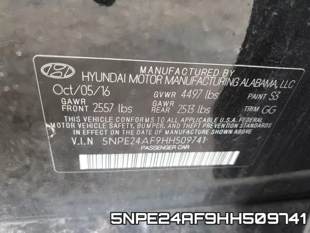 5NPE24AF9HH509741 фото 2