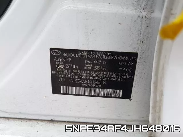 5NPE34AF4JH648016 фото 2