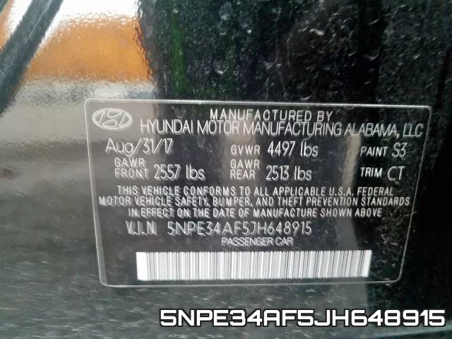 5NPE34AF5JH648915 фото 2