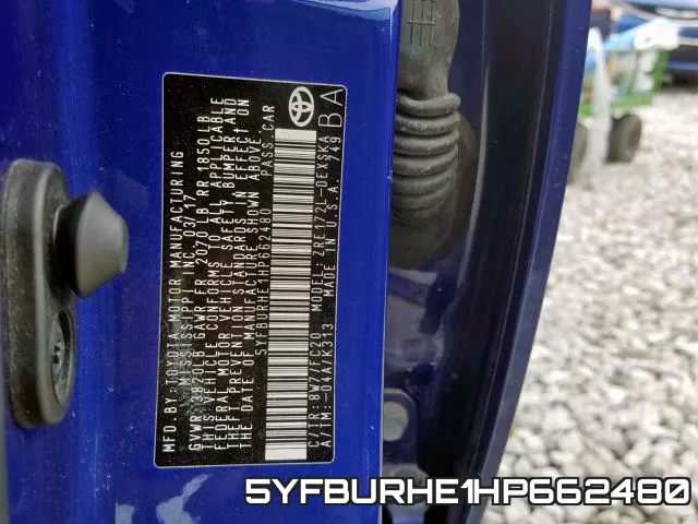 5YFBURHE1HP662480 фото 2