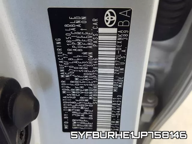 5YFBURHE1JP758146 фото 2