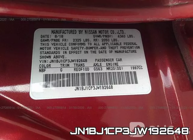 JN1BJ1CP3JW192648 фото 10