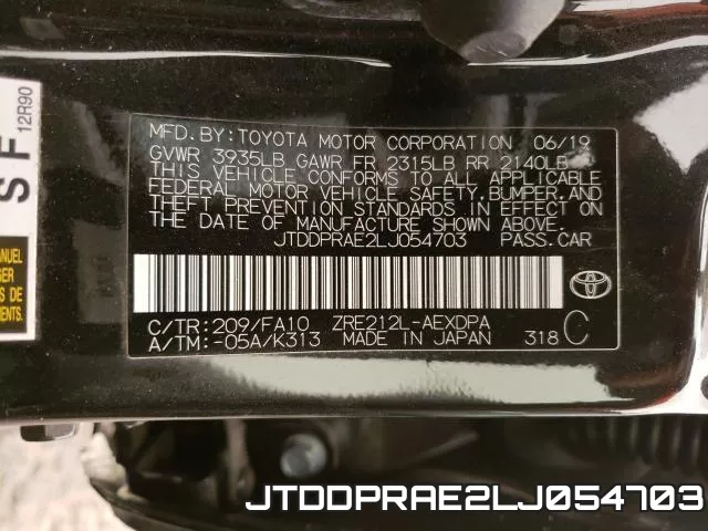 JTDDPRAE2LJ054703 фото 2