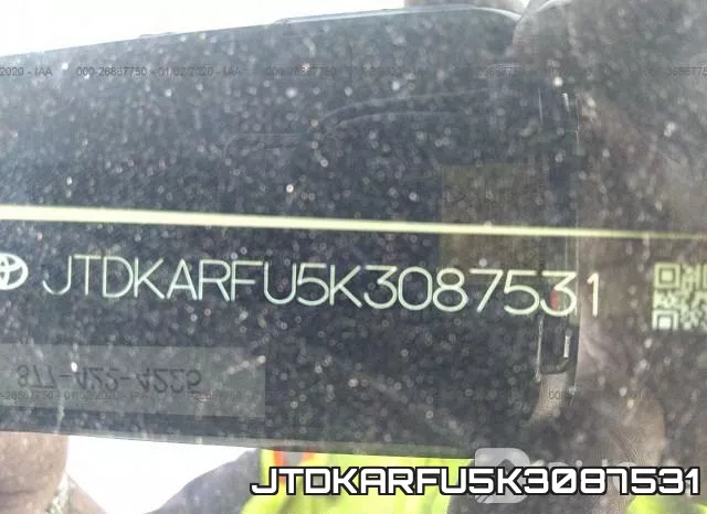 JTDKARFU5K3087531 фото 10
