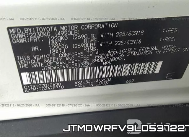 JTMDWRFV9LD537227 фото 10