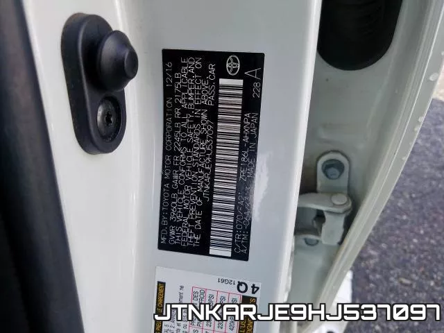 JTNKARJE9HJ537097 фото 2