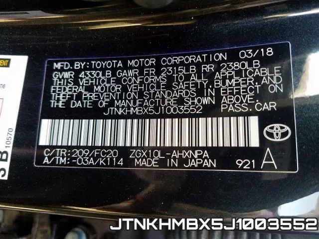 JTNKHMBX5J1003552 фото 2