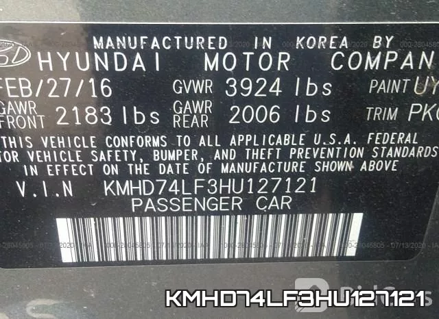 KMHD74LF3HU127121 фото 10