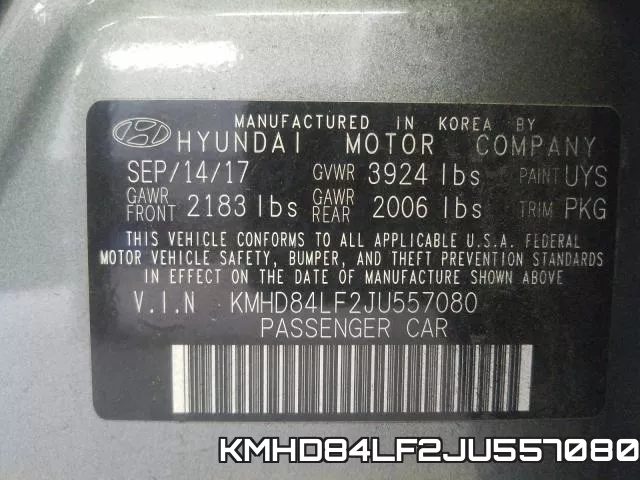 KMHD84LF2JU557080 фото 2
