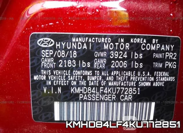 KMHD84LF4KU772851 фото 10