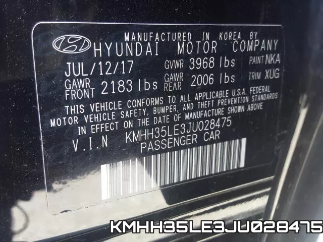 KMHH35LE3JU028475 фото 2