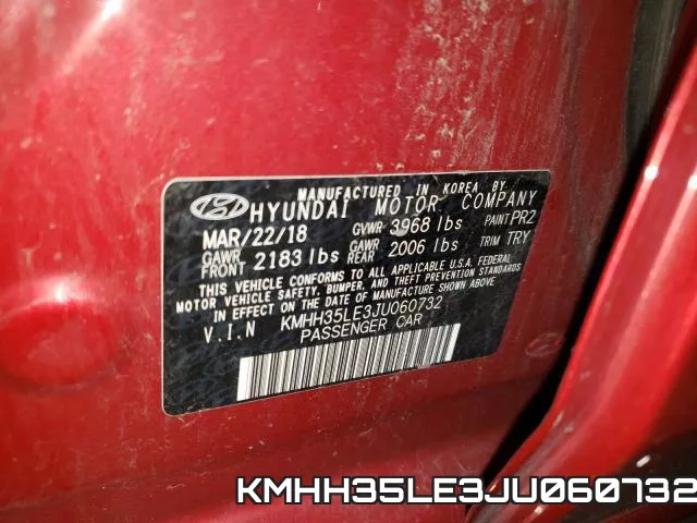 KMHH35LE3JU060732 фото 2