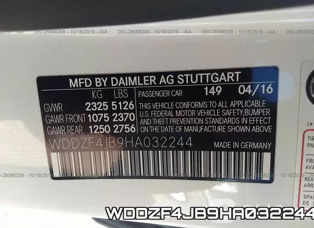WDDZF4JB9HA032244 фото 10
