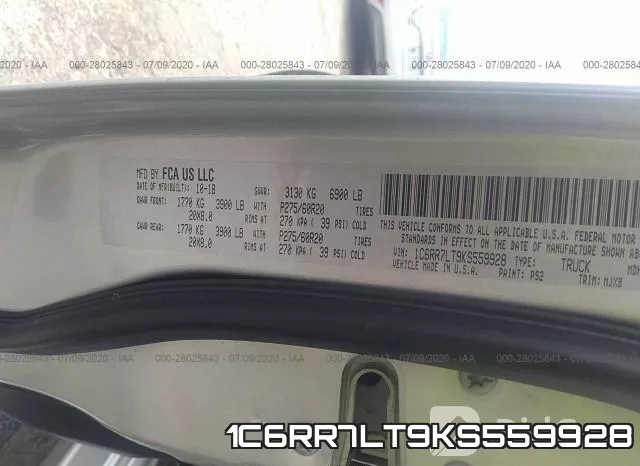 1C6RR7LT9KS559928 фото 10