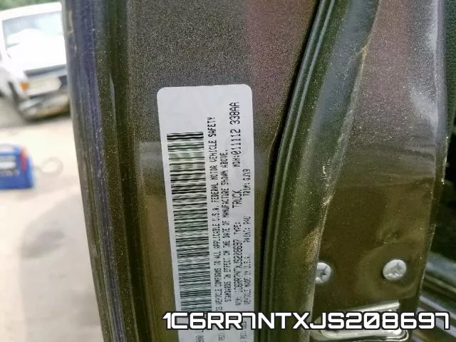 1C6RR7NTXJS208697 фото 2