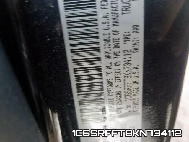 1C6SRFFT8KN734112 фото 2