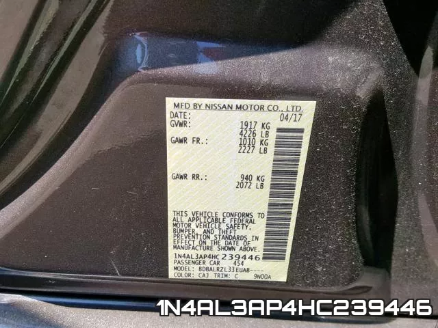 1N4AL3AP4HC239446 фото 2