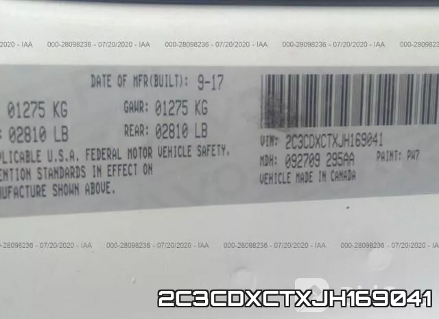 2C3CDXCTXJH169041 фото 10