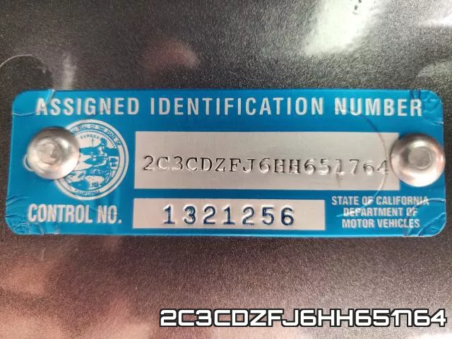2C3CDZFJ6HH651764 фото 2