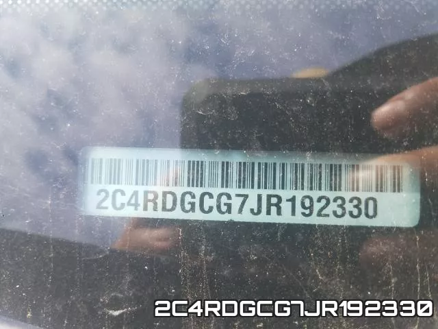 2C4RDGCG7JR192330 фото 2