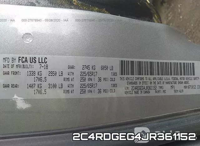 2C4RDGEG4JR361152 фото 9