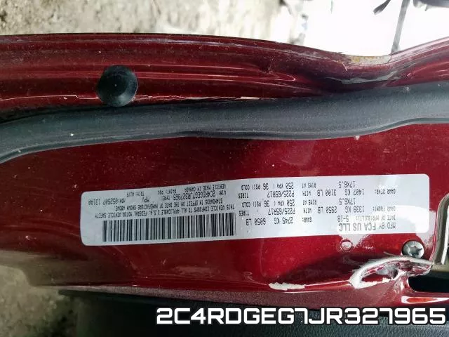 2C4RDGEG7JR327965 фото 2