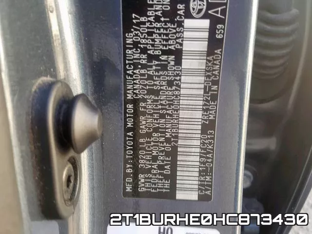 2T1BURHE0HC873430 фото 2