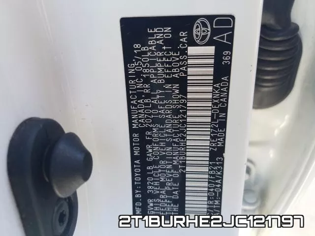2T1BURHE2JC121797 фото 2